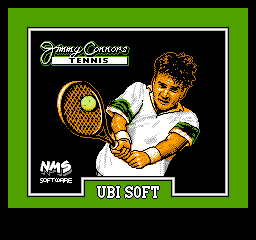 Jimmy Connors Tennis Title Screen